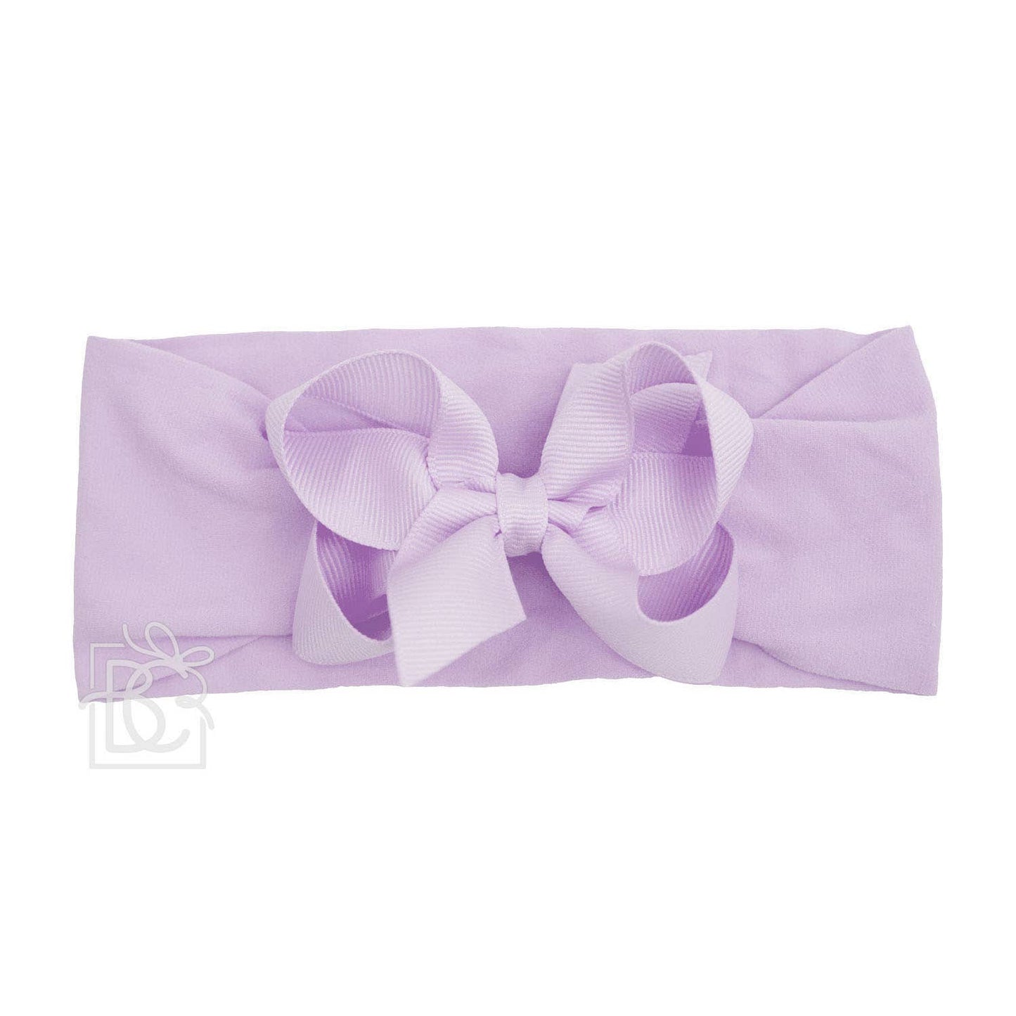 Wide Headband w/Classic Grossgrain Bow