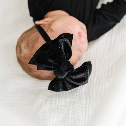 Baby Bling® Velvet FAB® Skinny soft headband with velvet bow