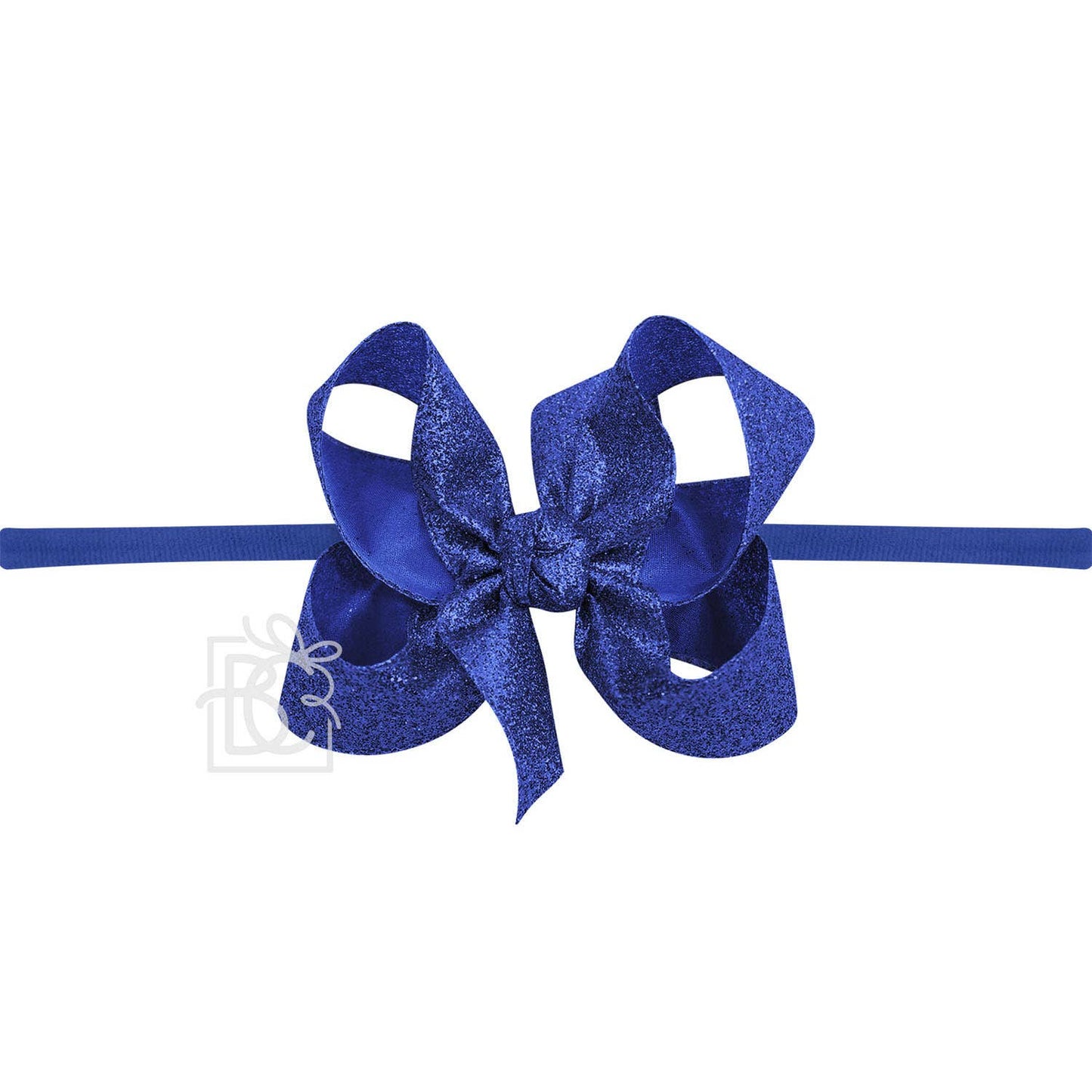 1/4" Headband w/Glitter Bow