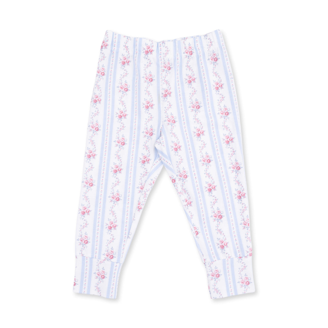 Anna Floral Stripe - Short Sleeve Loungewear Set