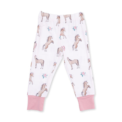 I Love Horses - Short Sleeve Loungewear Set