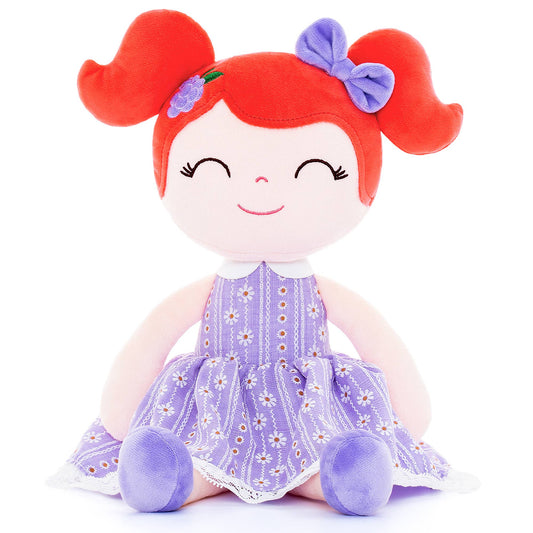 16" Keepsake Plush Doll - Lilac Dress Red Hair