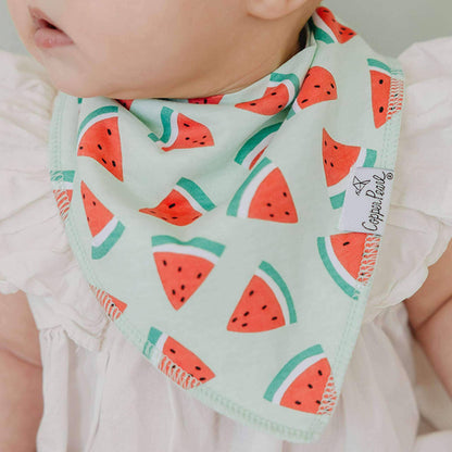 4 Pack Baby Bandana Bibs - Clementine