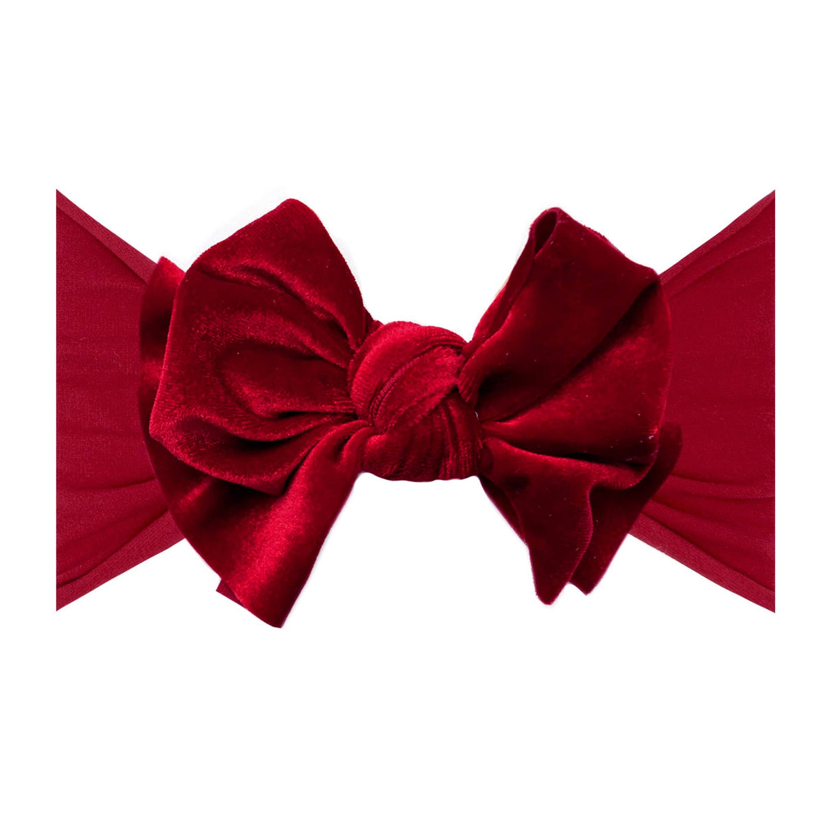 Baby Bling® Velvet FAB® soft nylon headband with velvet bow