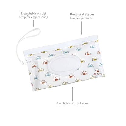 Take & Travel™ Pouch Reusable Wipes Case - Leopard