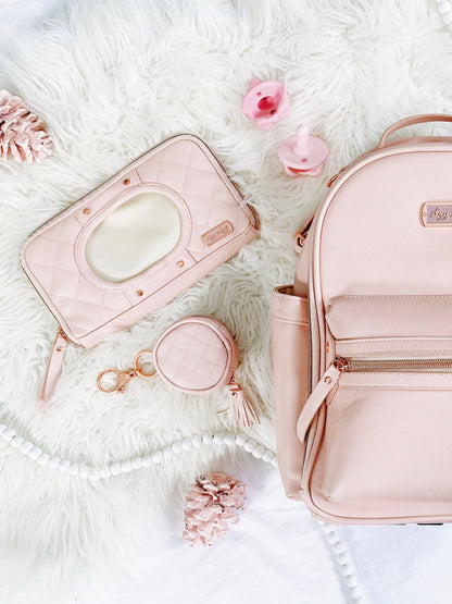 Blush Diaper Bag Charm Pod Keychain