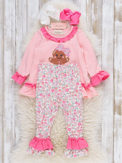 Gingerbread Dolly Embroidered Outfit