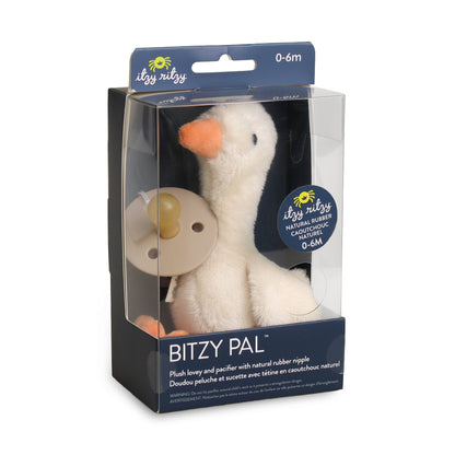 Bitzy Pal Natural Rubber Pacifier & Plush