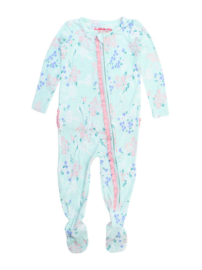 Mint Meadow Footed Ruffle One Piece Pajama