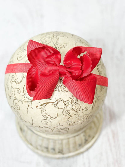 4.5" Classic Scalloped Hair Bow