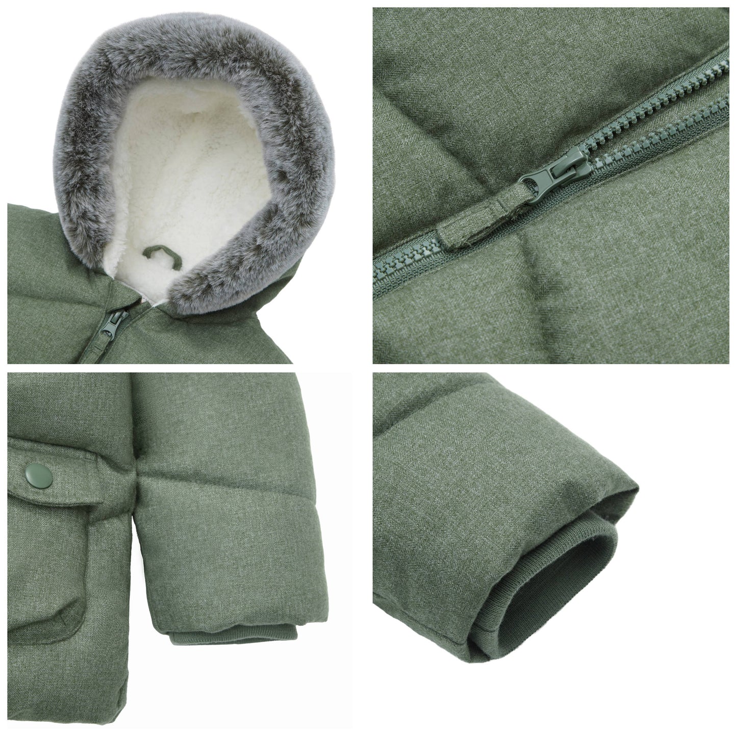 Baby Toddler Boys' Puffer Coat Infant Winter Jacket