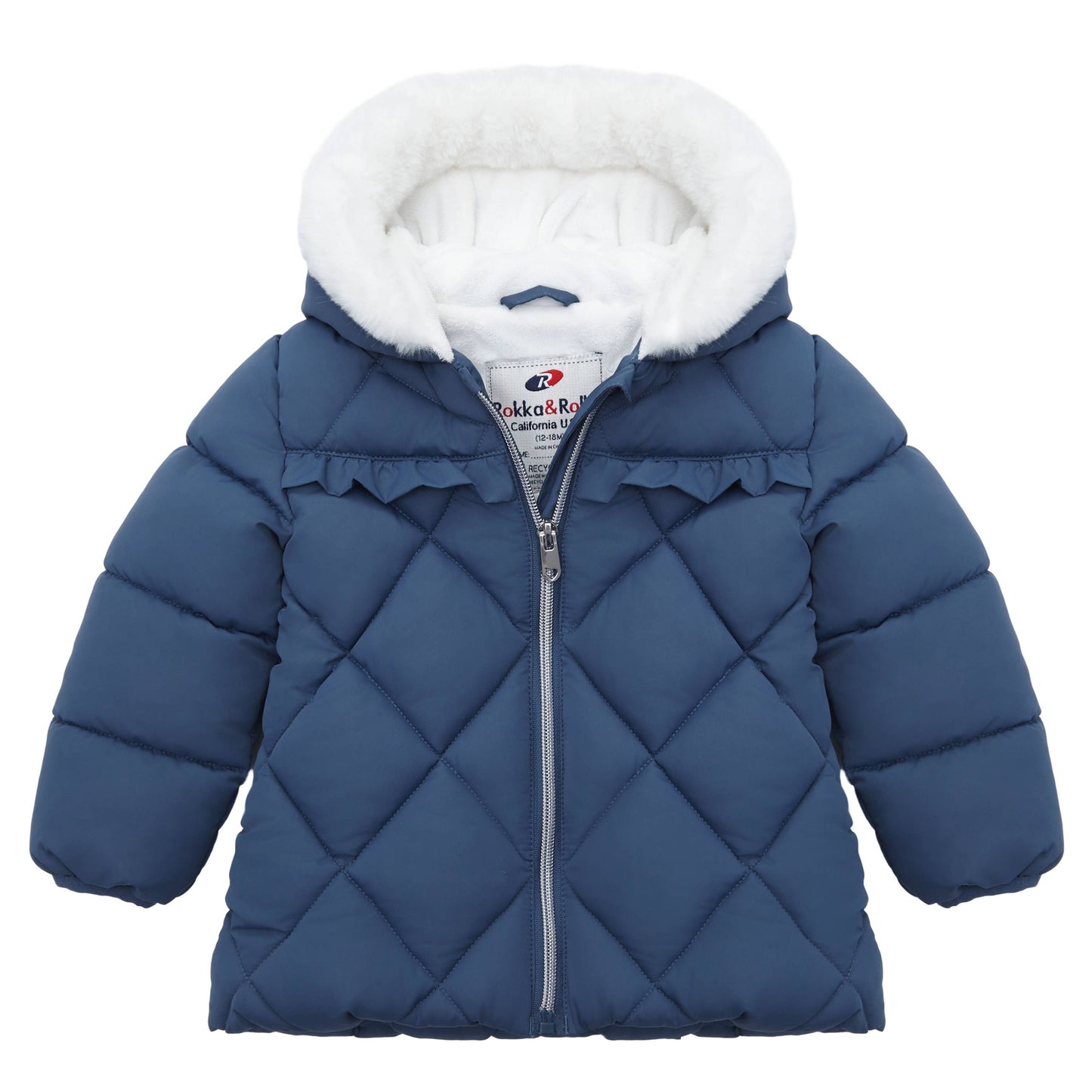 Baby Toddler Girls' Mini Fur Lined Winter Puffer Coat