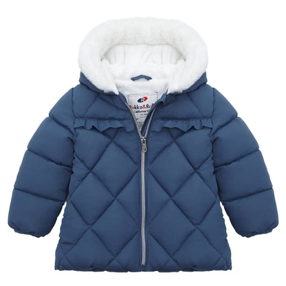 Baby Toddler Girls' Mini Fur Lined Winter Puffer Coat