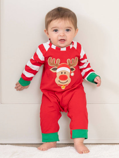 Christmas Reindeer Romper Pajamas