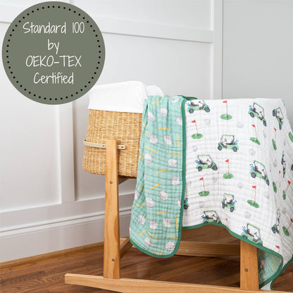 Golf A Round Baby Muslin Quilt