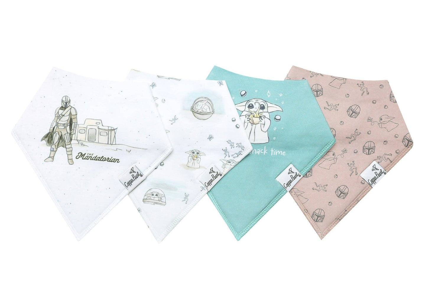 4 Pack Baby Bandana Bibs - Star Wars Grogu