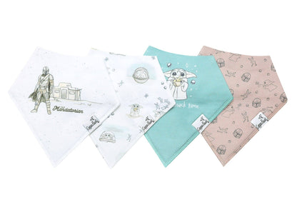 4 Pack Baby Bandana Bibs - Star Wars Grogu