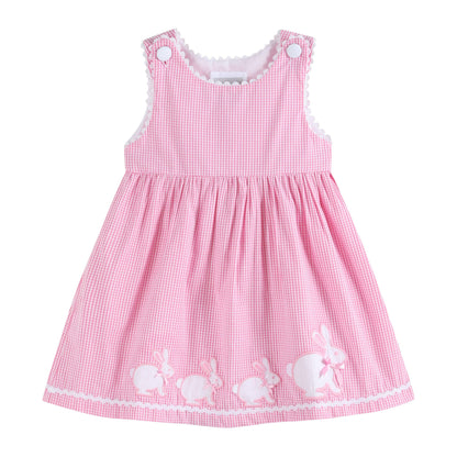 Pink Gingham Bunny Dress
