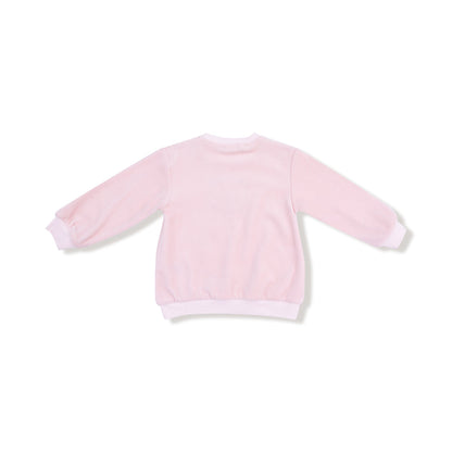 L/S Shirt & Pant Set - Velour Teddy Bear