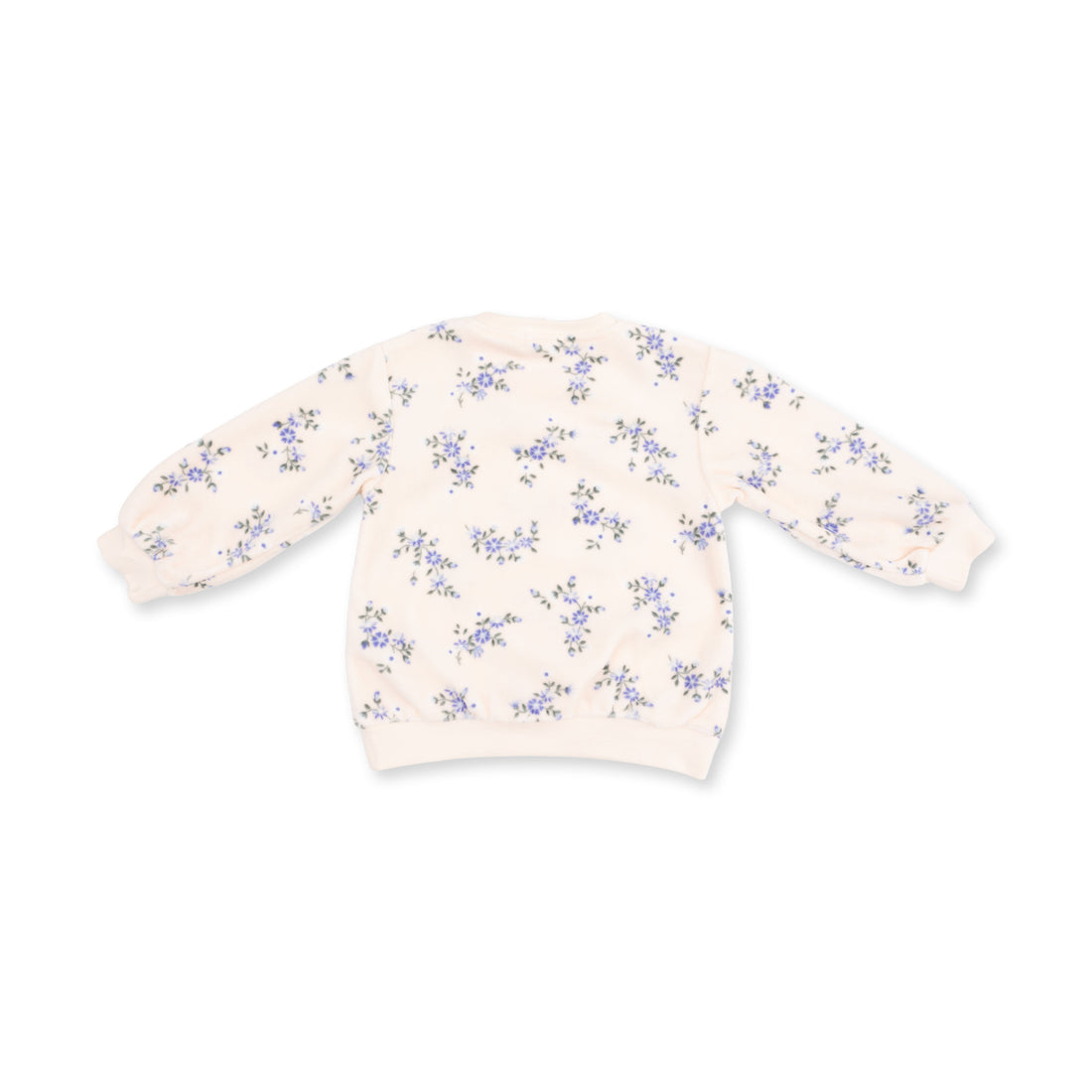 Sweet Hanna Floral Velour - Oversized Sweatshirt and Wide Leg Pant