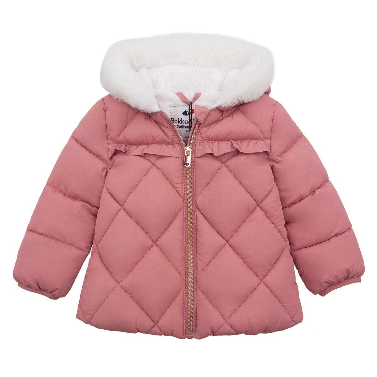Baby Toddler Girls' Mini Fur Lined Winter Puffer Coat