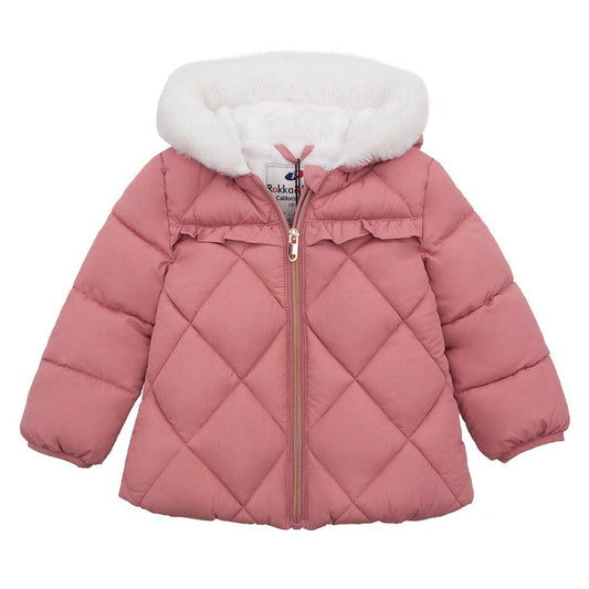 Baby Toddler Girls' Mini Fur Lined Winter Puffer Coat