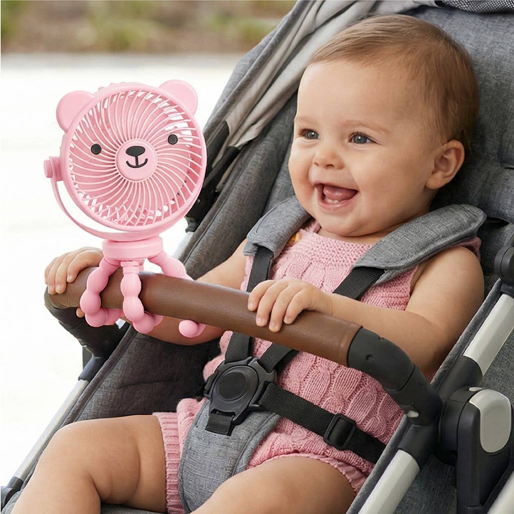 Itzy Breeze 3-Speed Stroller Fan™ (Pink)