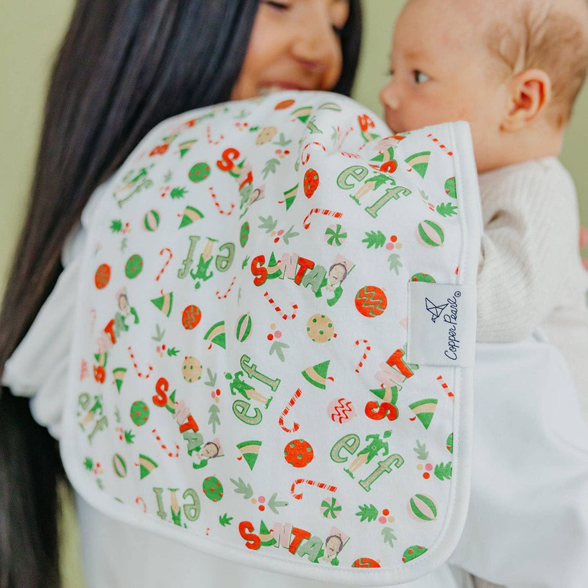 3 Pack Premium Burp Cloths - Christmas Classics
