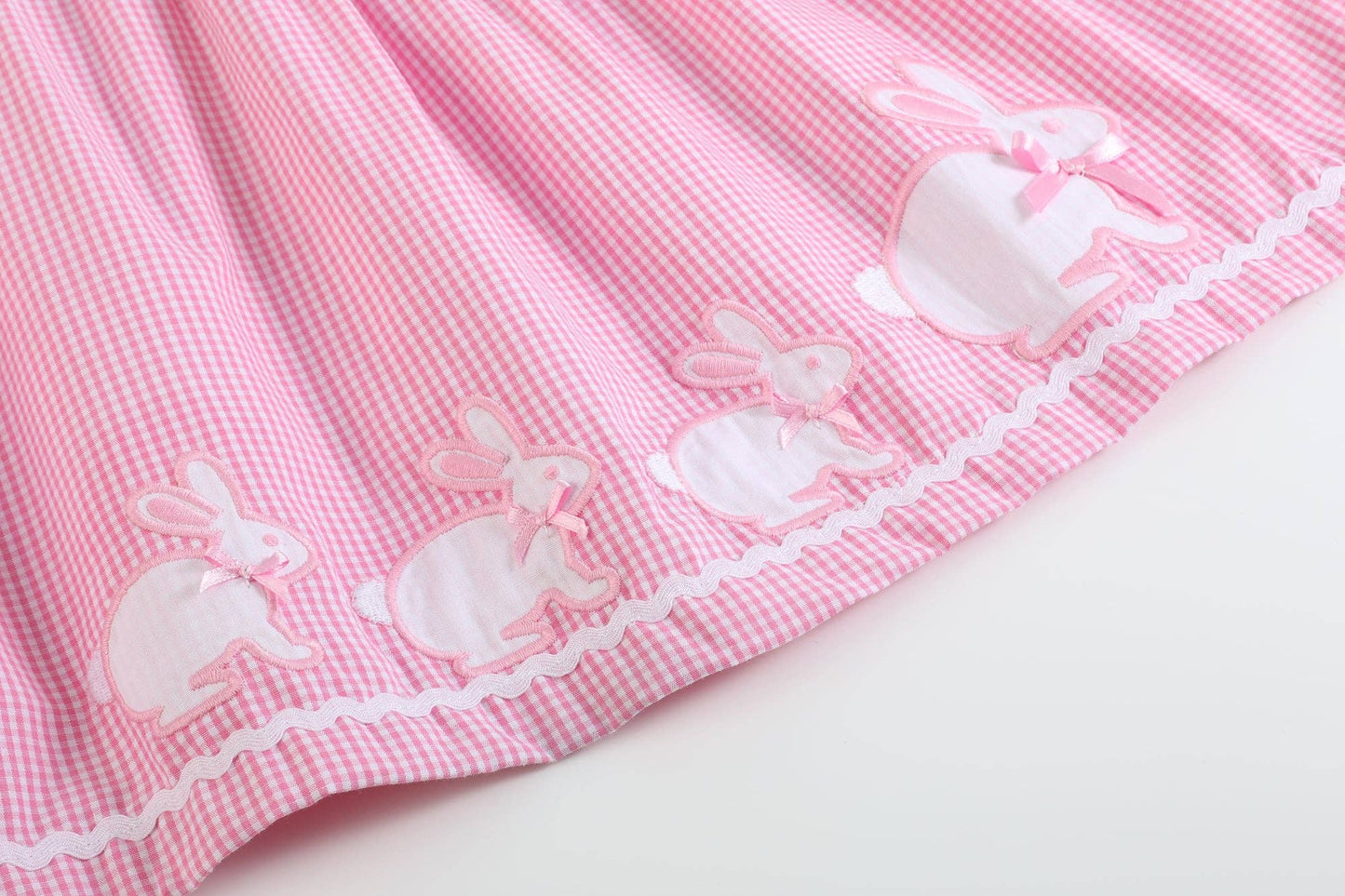 Pink Gingham Bunny Dress