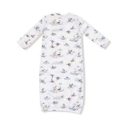 Lap Shoulder Gown - Migrating Mallards