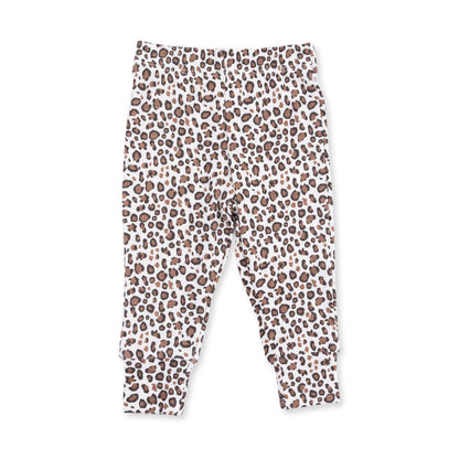 Leopard French Terry - Ruffle Sweatshirt and Legging Set