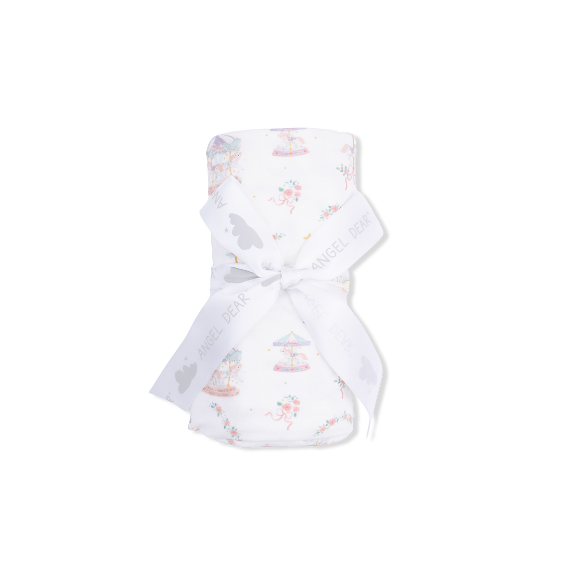 Swaddle Blanket - Carousel with Bows