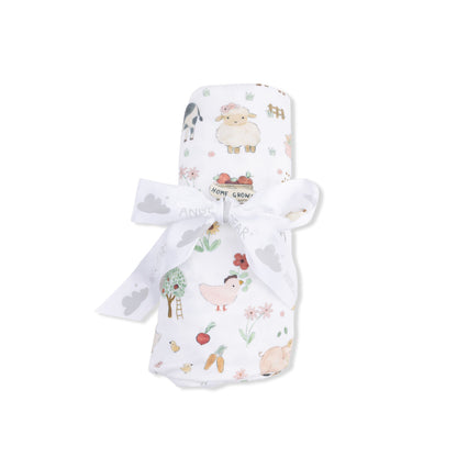 Cute Farm Animals Uni - Swaddle Blanket