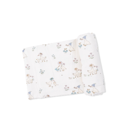 Swaddle Blanket - Flower Ducklings
