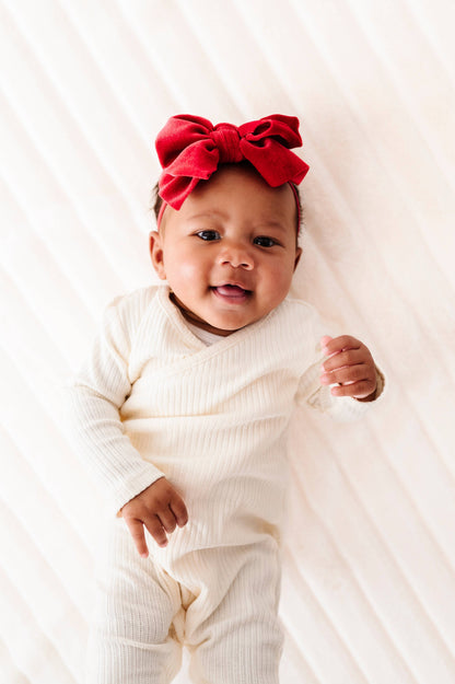 Baby Bling® Velvet FAB® Skinny soft headband with velvet bow