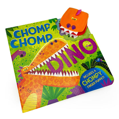 Chomp Chomp Dino Board Book with Finger Puppet