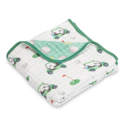 Golf A Round Baby Muslin Quilt