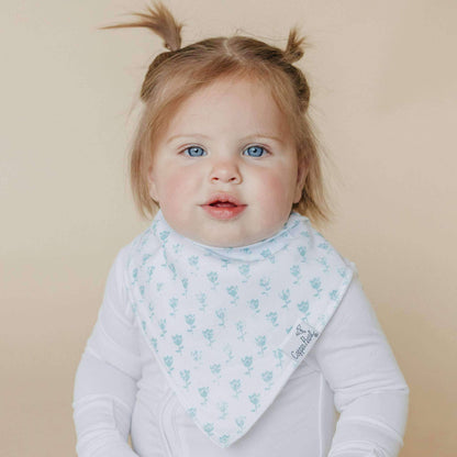 4 Pack Baby Bandana Bibs - Claire