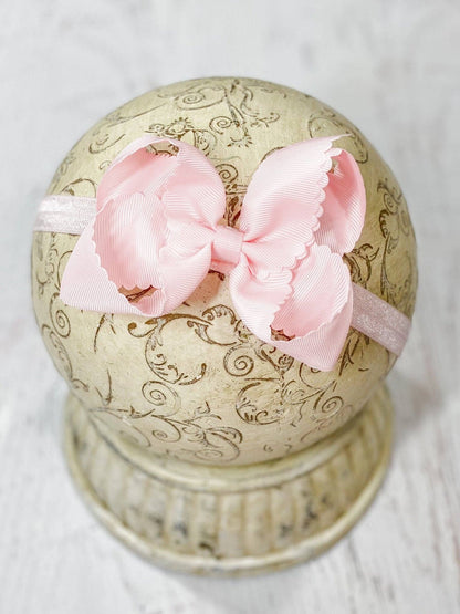 4.5" Classic Scalloped Hair Bow