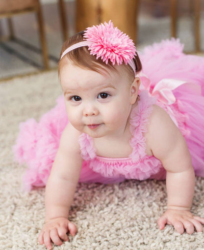 Girls Pink Tulle Sleeveless Princess Petti Dress