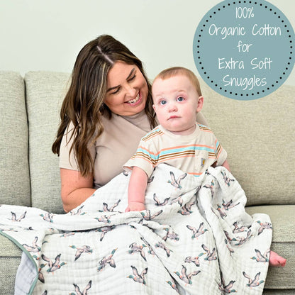 Quackin'up Baby Muslin Quilt