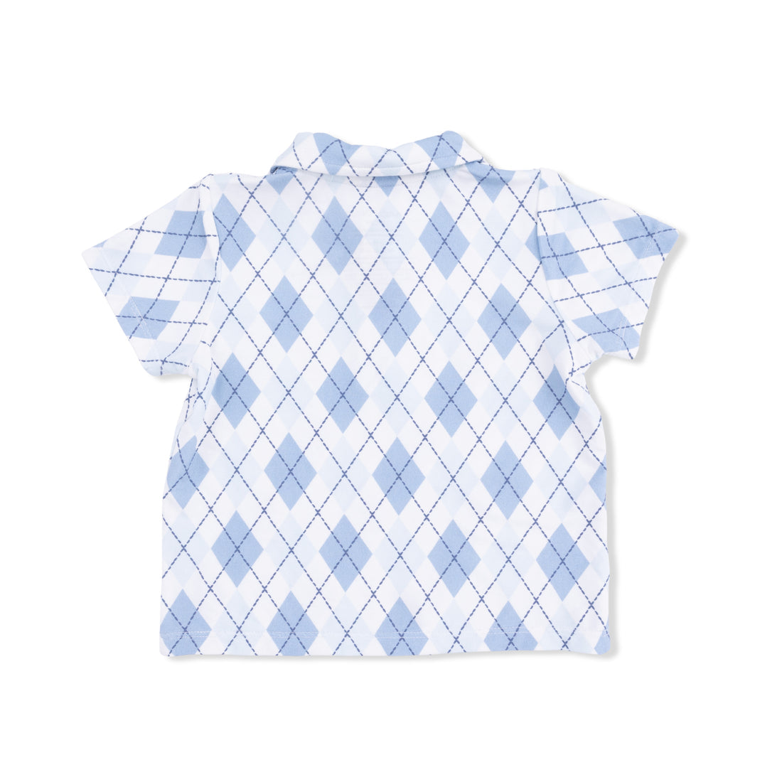 Blue Argyle - Polo with Casual Short