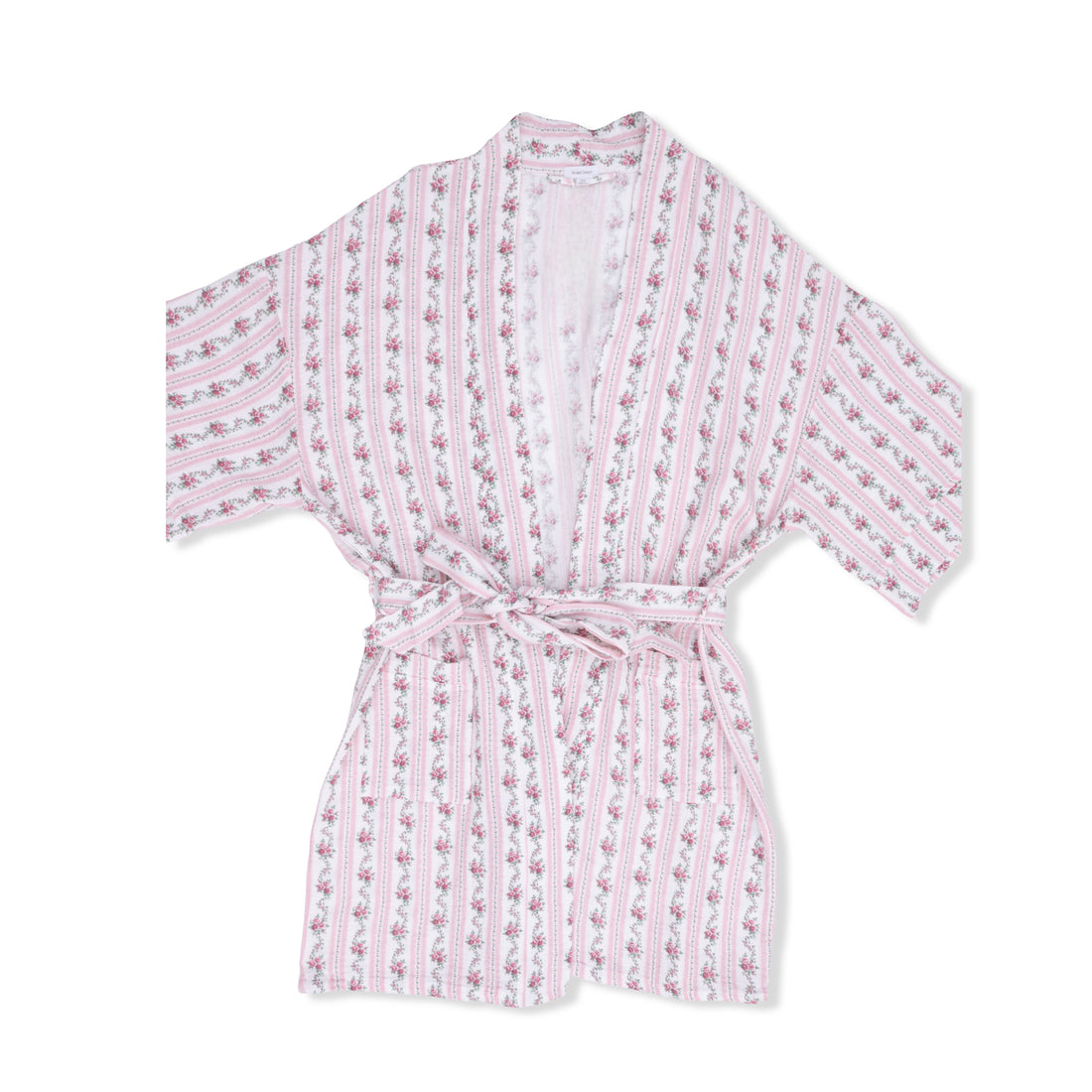 Kimono Robe - Winding Roses Stripe