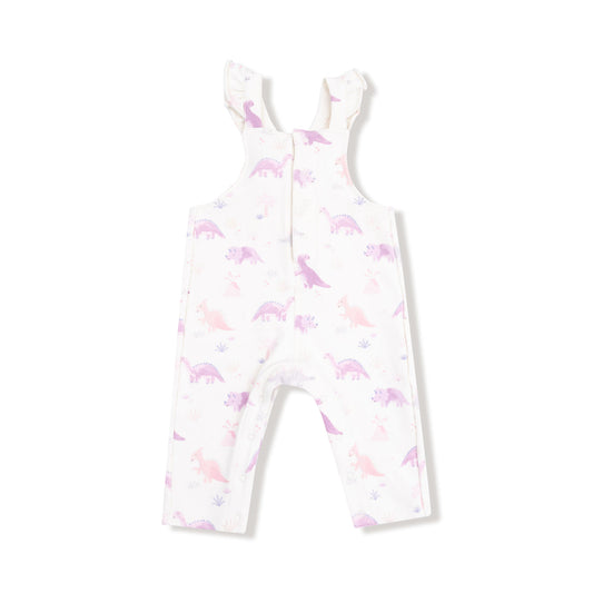 Front Placket Ruffle Overall