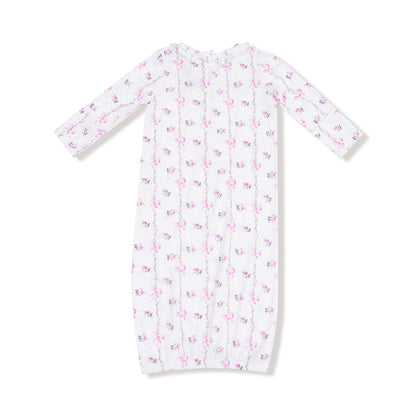 Kimono Gown & Hat - Dainty Buds and Bows