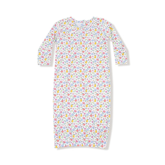 Kimono Gown - Fall Fruit Floral