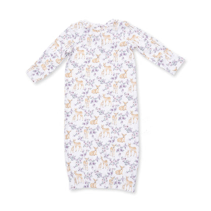 Floral Deer - Kimono Gown and Headband