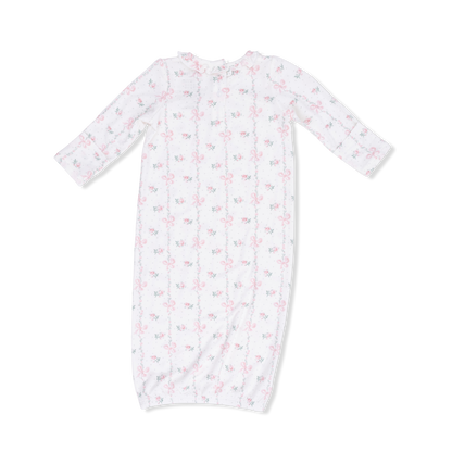 Kimono Gown and Knot Headband - Dainty Buds and Bows