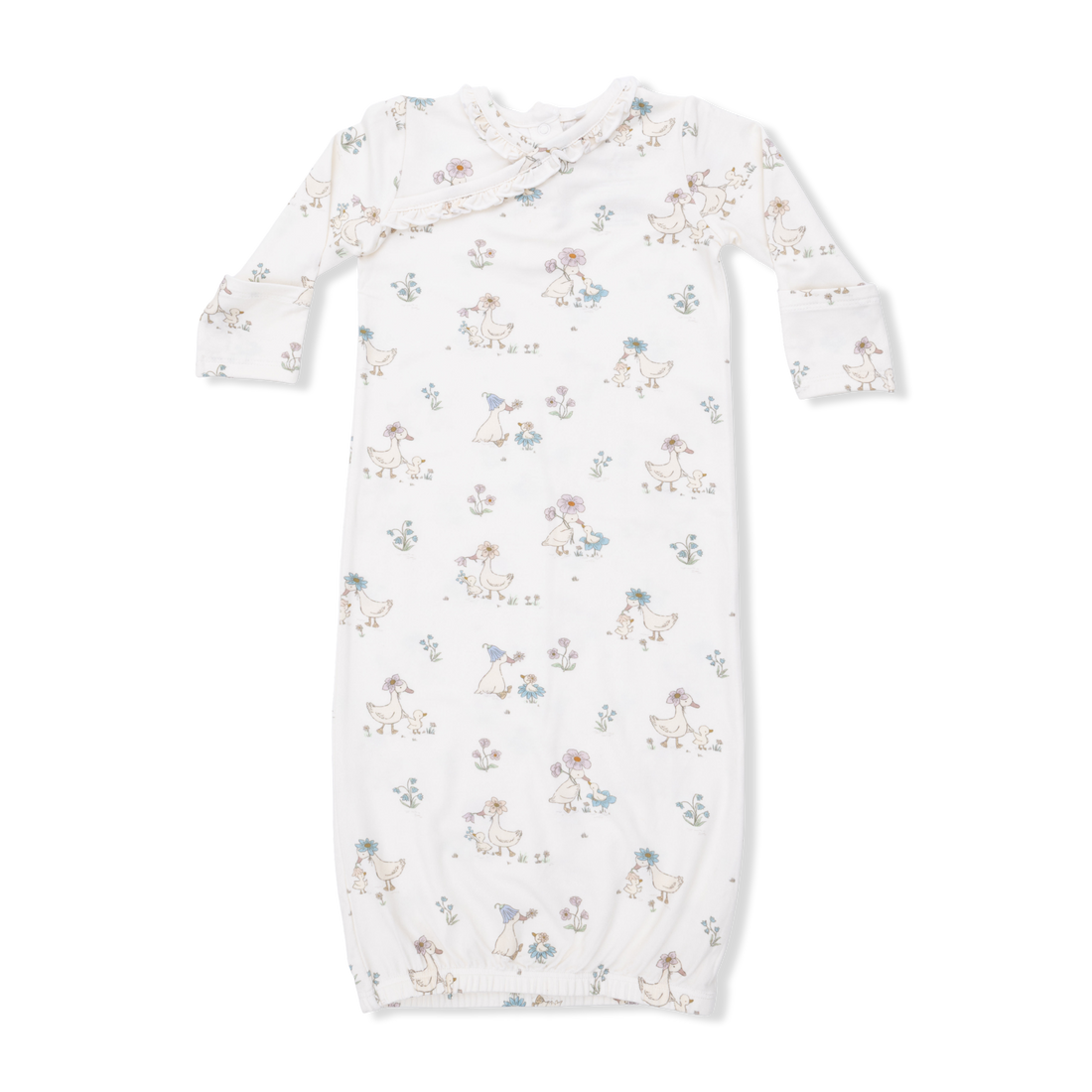 Kimono Gown and Knot Headband - Flower Ducklings