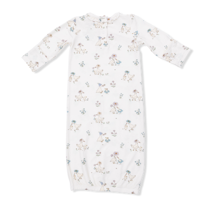 Kimono Gown and Knot Headband - Flower Ducklings